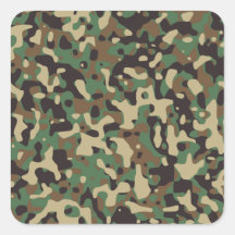 Région boisée Camo Sticker Carré