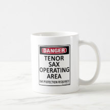 Région d'opération de saxophone ténor tasse