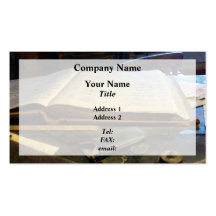 Registre et lunettes cartes de visite professionnelles
