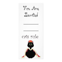 Règle de chats cartons d'invitation