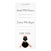 Règle de chats invitation personnalisable