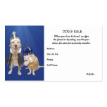 Règle de chiens cartes de visite personnelles