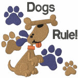 Règle de chiens ! sweat-shirt à capuche brodé