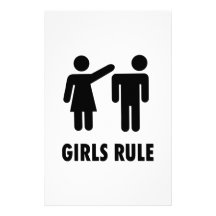 Règle de filles papier à lettre personnalisé