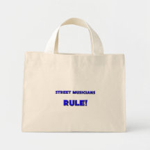 Règle de musiciens de rue ! sac fourre-tout