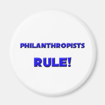 Règle de philanthropes ! aimants pour réfrigérateur