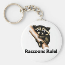 Règle de ratons laveurs ! porte-clef