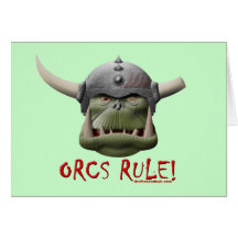 Règle d'Orcs ! Carte De Vœux