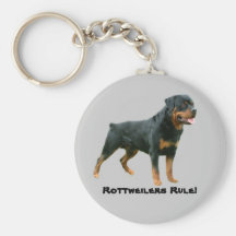 Règle Keychain de rottweilers Porte-clés