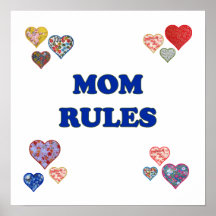 Règles de maman affiche