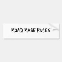 RÈGLES DE RAGE DE ROUTE AUTOCOLLANTS POUR VOITURE