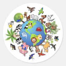Règne animal autocollant