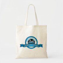 Regretsy anniversaire de 2 ans sacs fourre-tout