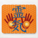Reiki remet des points d'orange de | tapis de souris