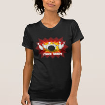 Reine de grève : T-shirt de goupilles de bowling :