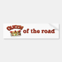 Reine de l'adhésif pour pare-chocs drôle de route adhésif pour voiture