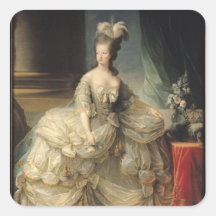 Reine de Marie Antoinette de la France, 1779 Stickers Carrés