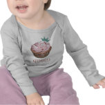 reine de petit gâteau de cutie avec la conception  t-shirt