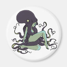 Reine de poulpe magnets pour réfrigérateur