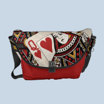 Reine de sac messenger à coeurs sacs messenger