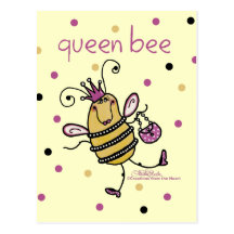 Reine des abeilles carte postale