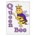 Reine des abeilles drôle carte de vœux