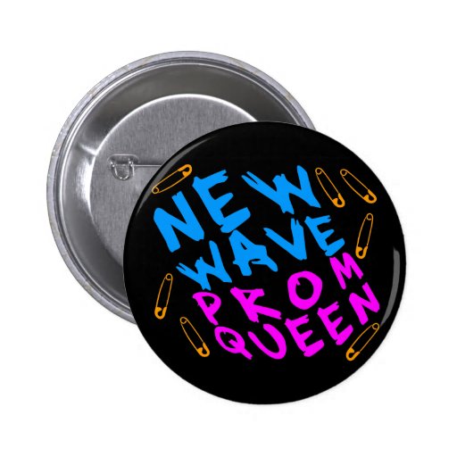 Reine du bal de promo vintage de nouvelle vague du pin's avec agrafe