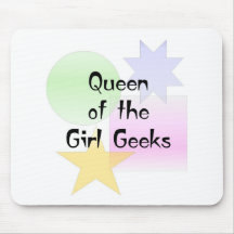 Reine du geeks de fille tapis de souris