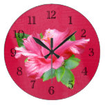 Reine rose de ketmie horloge
