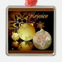 Réjouissez-vous l'ornement de Noël