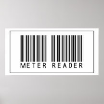 Releveur de compteur de code barres poster