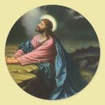 Religion vintage, Jésus-Christ priant, Gethsemane autocollants