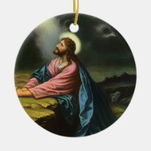 Religion vintage, Jésus-Christ priant, Gethsemane Décorations Pour Sapins De Noël