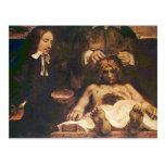 Rembrandt Harmenszoon van Rijn - lectur anatomique Cartes Postales