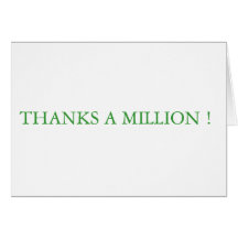 Remercie A million Cartes De Vœux