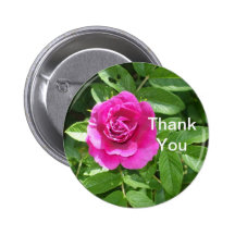 Remerciez-vous-Un rose rouge Badge Avec Épingle