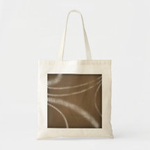 REMOUS BLANCS de DIGITAL de brun de café POINTILLÉ Sac En Toile