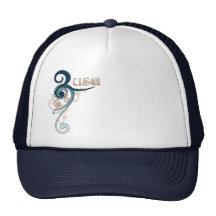 Remous bouclé bleu Etats-Unis Casquette