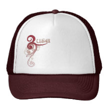 Remous bouclé rose Etats-Unis Casquettes