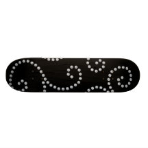 Remous de diamant noir skateboards cutomisables