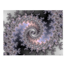 Remous de glace - carte postale de fractale