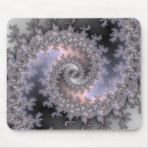 Remous de glace - fractale Mousepad Tapis De Souris