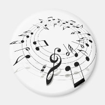 Remous de musique magnets pour réfrigérateur