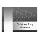 Remous de noir d'invitation de fête de Noël avec l