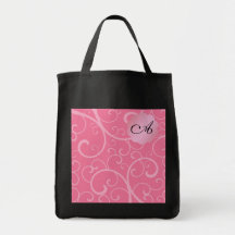 Remous de rose de monogramme sacs