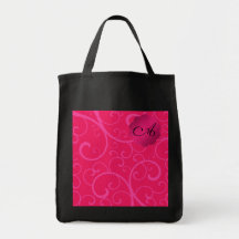 Remous de roses indien de monogramme sacs