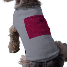 Remous de roses indien de monogramme manteaux pour chien