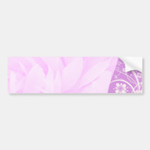 Remous de violette et conception florale autocollant pour voiture