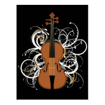 Remous de violon cartes postales