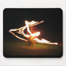 Remous du feu : Danse du feu d'Hawaï Tapis De Souris